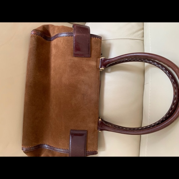 Ann Taylor brownish/rust suede bag - Picture 2 of 4
